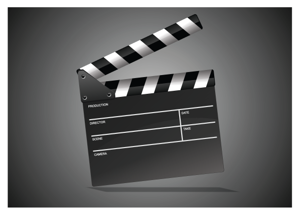 Movie clapboard